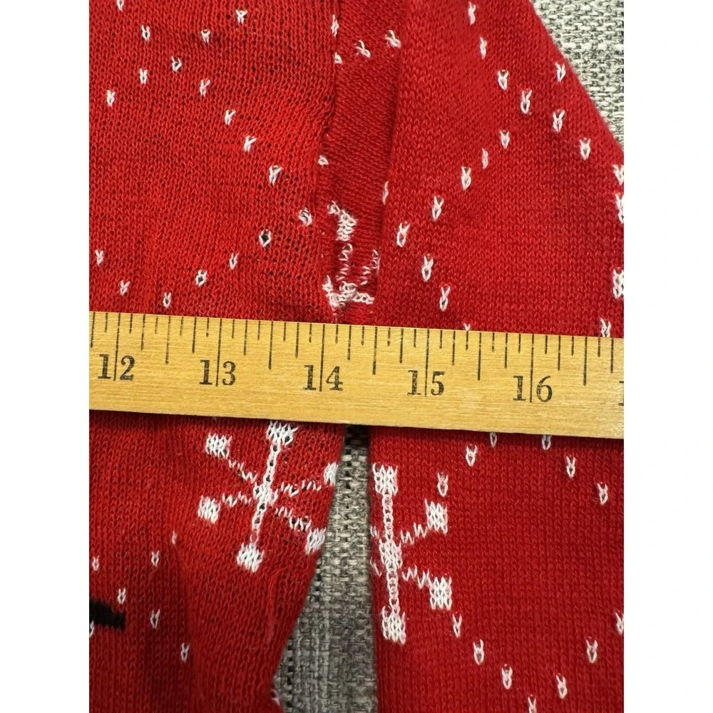 Hello Kitty Christmas Sweater Long Length Red And White Womens Size XXS‎
